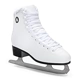 ATTABO Eislaufschuhe Damen SchlittschuheWeiß 41 (26,7 cm), Schnürung,...