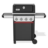 Weber Spirit E-410 Gasgrill, 4 Brenner, 51 x 46cm Grillfläche, Warmhalterost,...