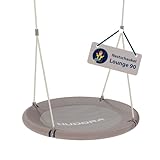 HUDORA Nestschaukel Lounge - Höhenverstellbare Hängeschaukel mit 90/110cm...