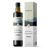 nedura® Schwarzkümmelöl kaltgepresst (ungefiltert) 500ml – mit hohem...