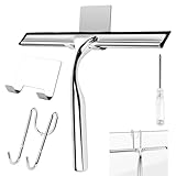 TNOMSNO Duschabzieher, Edelstahl Fensterabzieher, Dusche Abzieher mit 2...