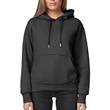Smith & Solo Hoodie Damen – Kapuzenpullover Frauen Baumwolle Long, mit Kapuze...