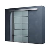 Mai & Mai Glasschiebetür komplettset softclose Amalfi in 5-Milchglas Streifen,...