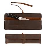 JDGFH Messertasche, Messertasche Kochmesser, Leder, Rechteckige Kochmesser...