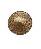 NC Hand Chinesischer Bambus Kuli Hut Unisex Outdoor Orientalischer Konischer Hut...