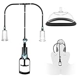 AMZII 3-IN-1 Muschipumpe Vakuumpumpe mit 2 Nippel Sauger Sexspielzeug & Klitoris...
