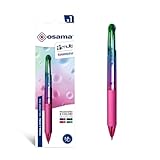 OSAMA 4 Multi Rainbow – Kugelschreiber Hochwertig 4, Kugelschreiber Minen 1,0...