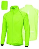 33,000ft Fahrradjacke Herren Wasserdicht Atmungsaktiv UV-Schutz Leicht...