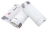 TupTam Bettumrandung Babybett 3D Mesh Nestchen – Gitterstäbe Schutz Netz 2er,...