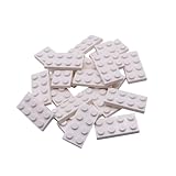 Lego® City - 25 Stück 2x4 Platten in Weiß - Basic Classic Bauplatten für...