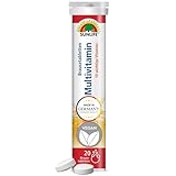 SUNLIFE Multivitamin Brausetabletten - 1x20 Stück - Multivitamin Tabletten mit...