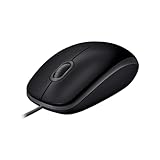 Logitech B110 Kabelgebundene USB-Maus, geräuschlose Tasten, komfortables Design...
