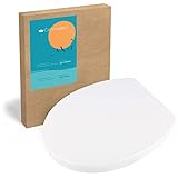 Calmwaters® Antibakterieller Premium WC Sitz mit Absenkautomatik Modern Soft,...