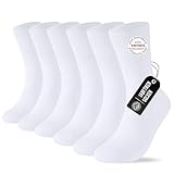 SockWaddles 6 Paar Diabetikersocken ohne Gummibund & ohne Naht 97% Baumwolle,...