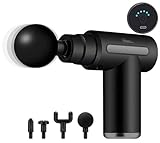 newgen medicals Massagepistole: Kompaktes Akku-Hand-Massagegerät mit 4...