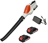 Akku-Gebläse 24 V, Akku Laubbläser mit Akku und Ladegerät, elektrischer...