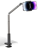 JSAUX Handy Halter mit justierbarem langem Arm für Schreibtisch & Bett,...