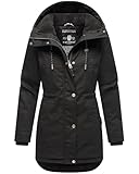 Navahoo Damen Winterjacke (XS-3XL) - 100% Baumwolle Obermaterial, Kapuze mit...