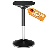 SONGMICS Dynamischer Sitzhocker, Stehhocker, Arbeitssitz, 360 ° drehbar,...