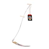 SHW-FIRE | Blattsense 65 cm mit 150 cm Stahlrohrstiel, Robustes Sensenblatt,...