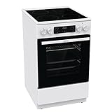 Gorenje GECS5C 70 WA Elektro-Standherd mit Glaskeramik-Kochfeld / 50 cm / 70...