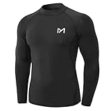 MEETYOO Kompressionsshirt Herren, Funktionsshirt Langarm Fitnessshirt Männer...