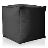 Green Bean Sitzsack-Hocker 40x40x40cm mit EPS-Perlen Füllung - Fußhocker...
