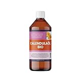 Bio Calendulaöl – 500ml - naturreines Ringelblumenöl - 100% Reines Massage-...