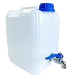 pokm toolsmarket - Wasserkanister mit Hahn, 5 Liter, Trinkwasser Kanister mit...