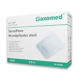 Saxomed SensiPore Pflaster 50 Stück - Wundpflaster steril 7x5 - Wundauflage...