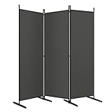 WOLTU Paravent, Raumteiler klappbar freistehend Sichtschutz, Trennwand 3 teilig...