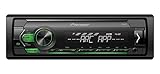 Pioneer MVH-S120UBG, 1DIN Autoradio mit RDS, grün, halbe Einbautiefe, 4x50Watt,...