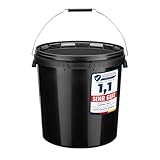 Garronda Eimer mit Deckel 20 L für die Lagerung von Lebensmittel- und...