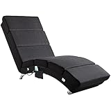 Casaria® Relaxliege XXL Massage Heizfunktion 186x89x55cm Ergonomisch Stoff...