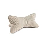 MAGMA Leseknochen INGA, Cord Look, Farbe Natur, 42cm x 22cm, ergonomische Form...