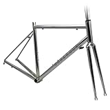 QAZXDRFG 47 50 53 cm Cr-Mo-Stahlrahmen 700C Rennrad-Rahmenset Schnellspanner...