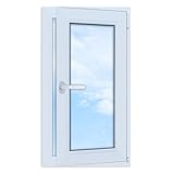 LORAC | Kunststofffenster weiß 500x900mm, 50x90cm, PCV, DIN Rechts, kippbar &...