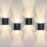 URHRHU LED Wandleuchte Innen 4W 4 Stück Warmweiß 3000k Moderne LED Wandleuchte...
