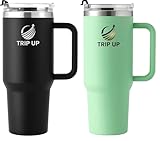 Trip Up Thermobecher 1180 ml – 2er Mix: Zeta Green + Jet Black | Edelstahl,...