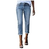 Beichwtd Jeans Damen 3/4 Länge, Caprihose Sommer, Stretch Skinny Jeanshose High...