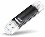 Hama 128GB USB-Speicherstick mit USB 3.0 & microUSB (2-in-1 USB-Stick, z.B. für...