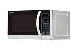 Sharp R642INW 2-in-1 Mikrowelle mit Grill/ 20 L/ 800 W/ 1000 W Quarzgrill/ 8...