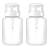 2 Stück Nagellackentferner Dispenser Leere 200ml Transparente Pumpflasche...