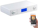 auvisio Küchenunterbauradio: Stereo-FM-Küchen-Unterbauradio mit Bluetooth,...