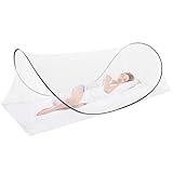 Moskitonetz Pop Up Einzelbett, 200*90*60cm, Faltbares Mosquito Netz Reise Ohne...