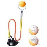 BORDEAG Ping Pong Trainer,PVC Ping Pong Trainingsgerät Mit 2 Ball,Tischtennis...