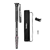 Manbily 165cm Kamera-Einbeinstativ 5 Abschnitte Aluminium Reise-Einbeinstativ...