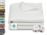 ZOLLNER Kuscheldecke in 150x200 cm - 100% Baumwolle - Zeitloses Waffelmuster -...