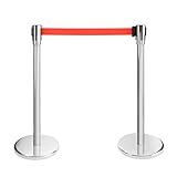 Arebos Personenleitsystem | 2 Stück | Absperrständer | Absperrband |...