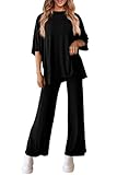 DONYKARRY Jogginganzug Damen Set Trainingsanzug Zweiteiler Frauen Sport Anzug...